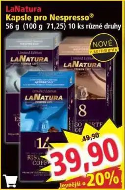 Norma LaNatura Kapsle pro Nespresso nabídka
