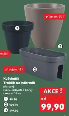 Kaufland Květináč/Truhlík na zábradlí nabídka