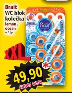 Norma Brait WC blok kolečka nabídka