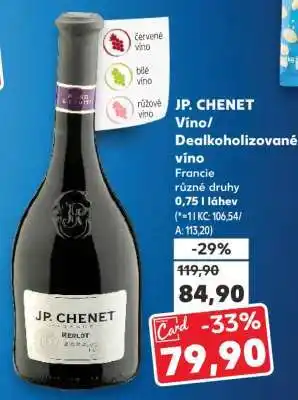 Kaufland JP. CHENET Víno/Dealkoholizované víno nabídka