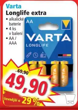 Norma Varta Longlife extra nabídka