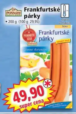 Norma Frankfurtské párky nabídka