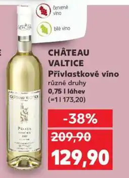 Kaufland CHÂTEAU VALTICE Přívlastkové víno nabídka