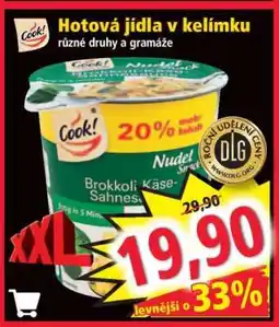 Norma Hotová jídla v kelímku nabídka