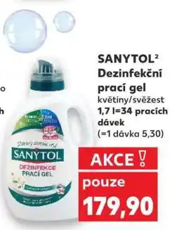 Kaufland SANYTOL Dezinfekční prací gel nabídka