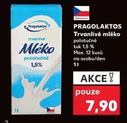 Kaufland Pragolaktos TRVANLIVÉ MLÉKO nabídka