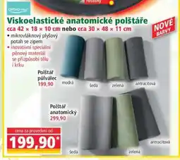 Norma Viskoelastické anatomické polštáře nabídka
