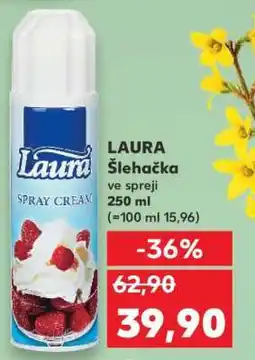 Kaufland Laura Šlehačka ve spreji nabídka