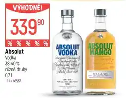 Globus Absolut Vodka nabídka