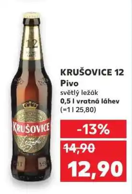 Kaufland KRUŠOVICE 12 Pivo nabídka