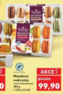 Kaufland Mandlové makronky nabídka