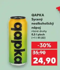 Kaufland QAPKA Sycený nealkoholický nápoj nabídka