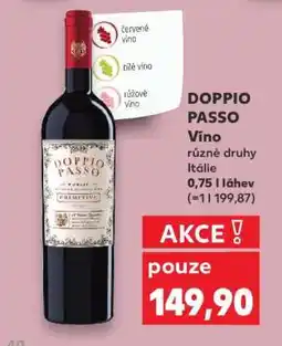 Kaufland DOPPIO PASSO Víno nabídka
