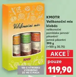 Kaufland KMOTR Velikonoční mix klobás nabídka