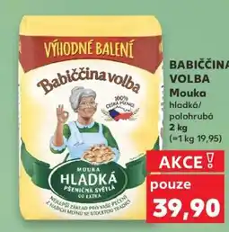 Kaufland BABIČČINA VOLBA Mouka hladká/polohrubá 2 kg nabídka
