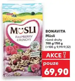 Kaufland Bonavita Müsli nabídka