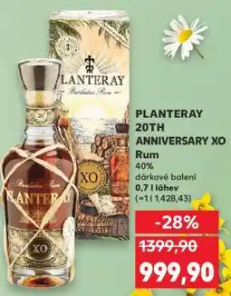 Kaufland PLANTERAY 20TH ANNIVERSARY XO Rum nabídka