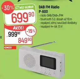 Globus DAB FM Rádio P-600 nabídka
