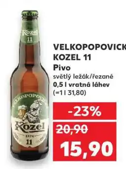 Kaufland Velkopopovický Kozel 11 nabídka
