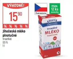 Globus Jihočeské mléko plnotučné nabídka