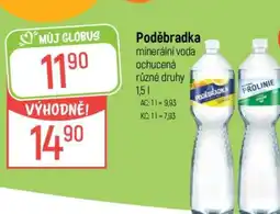 Globus Poděbradka minerální voda nabídka