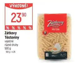 Globus Zátkovy těstoviny nabídka