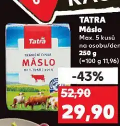 Kaufland Tatra máslo nabídka