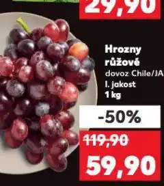 Kaufland Hrozny růžové nabídka