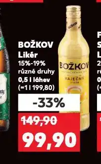 Kaufland Božkov likér nabídka