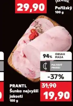 Kaufland Prantl šunka nejvyšší jakosti nabídka