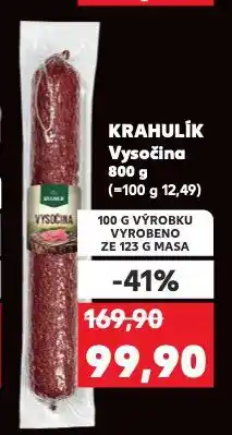 Kaufland Krahulík vysočina nabídka
