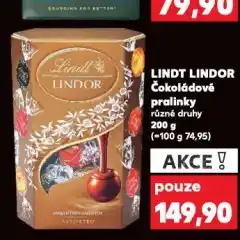 Kaufland Lindt lindor čokoládové pralinky nabídka