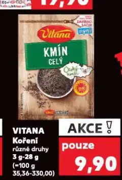 Kaufland Vitana koření nabídka