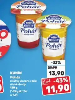 Kaufland Kunín pohár nabídka