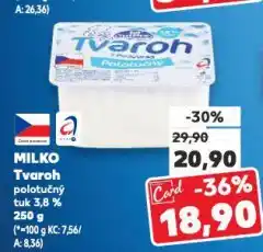 Kaufland Milko tvaroh nabídka