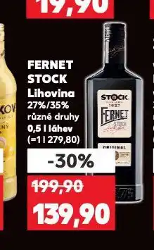 Kaufland Fernet stock nabídka