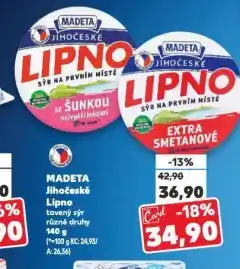 Kaufland Madeta jihočeské lipno nabídka