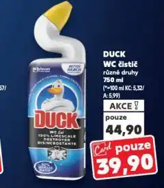 Kaufland Duck wc čistič nabídka