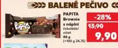 Kaufland Papita brownie s náplní nabídka