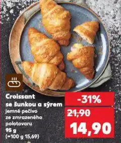 Kaufland Croissant se šunkou a sýrem nabídka