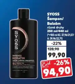 Kaufland Syoss šampon nabídka