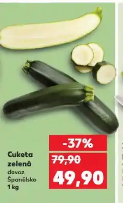 Kaufland Cuketa zelená nabídka