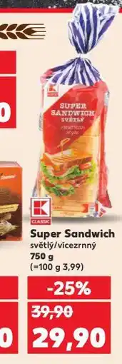 Kaufland Super sandwich nabídka