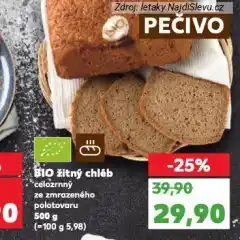 Kaufland Bio žitný chléb nabídka