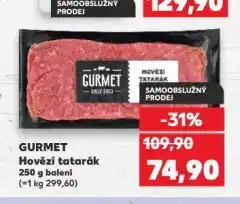 Kaufland Gurmet hovězí tatarák nabídka