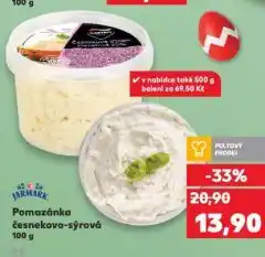Kaufland Pomazánka česnekovo-sýrová nabídka