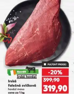 Kaufland Irská falešná svíčková nabídka