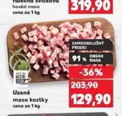 Kaufland Uzené maso kostky nabídka