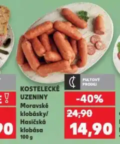 Kaufland Hasičská klobása nabídka