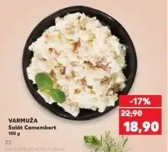 Kaufland Varmuža salát camembert nabídka